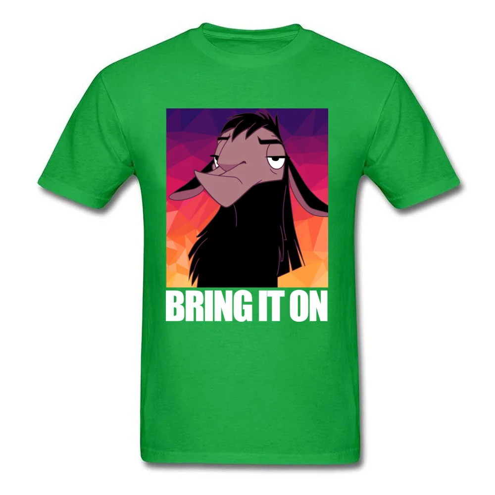 Bring It On Funny Tops Shirts Short Sleeve for Men 100% Cotton Fall O-Neck Top T-shirts Leisure Tops Tees Fashion Bring It On green