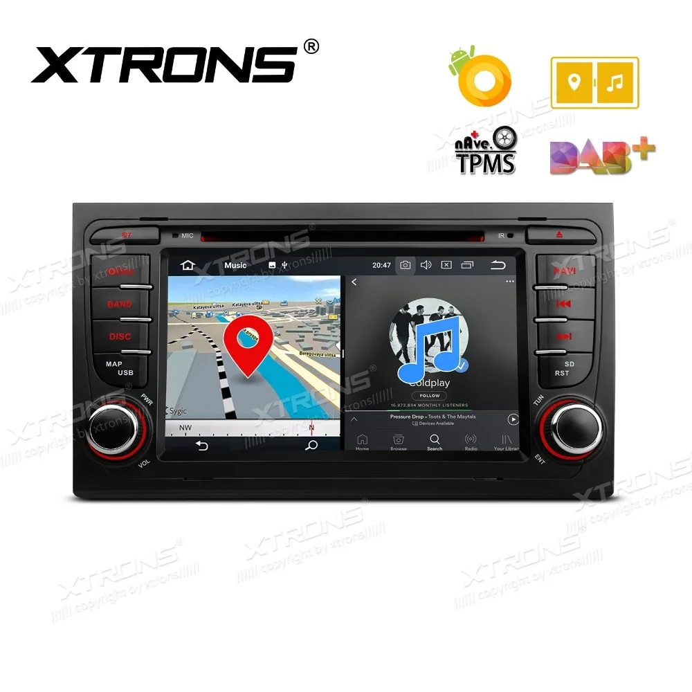 Flash Deal XTRONS 7" Android 8.0 Octa Core GPS Radio Car DVD Player for Audi A4 S4 B6 B7/RS4 2002 2003 2004 2005 2006 2007 2008/SEAT Exeo 5