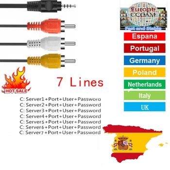 

Spain Cccam Clines for 1 year ES DE PL PT Digital Satellite TV Receiver DVB S2 7 Cccam Clines for DVB Receptor Freesat V7 HD V8