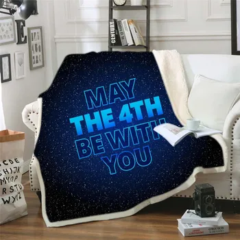 

New Star Wars Scenic Resource Pattern 3D Printed Plush Blanket for Beds Warm Soft Bedspread Sherpa Fleece Throw Blankets