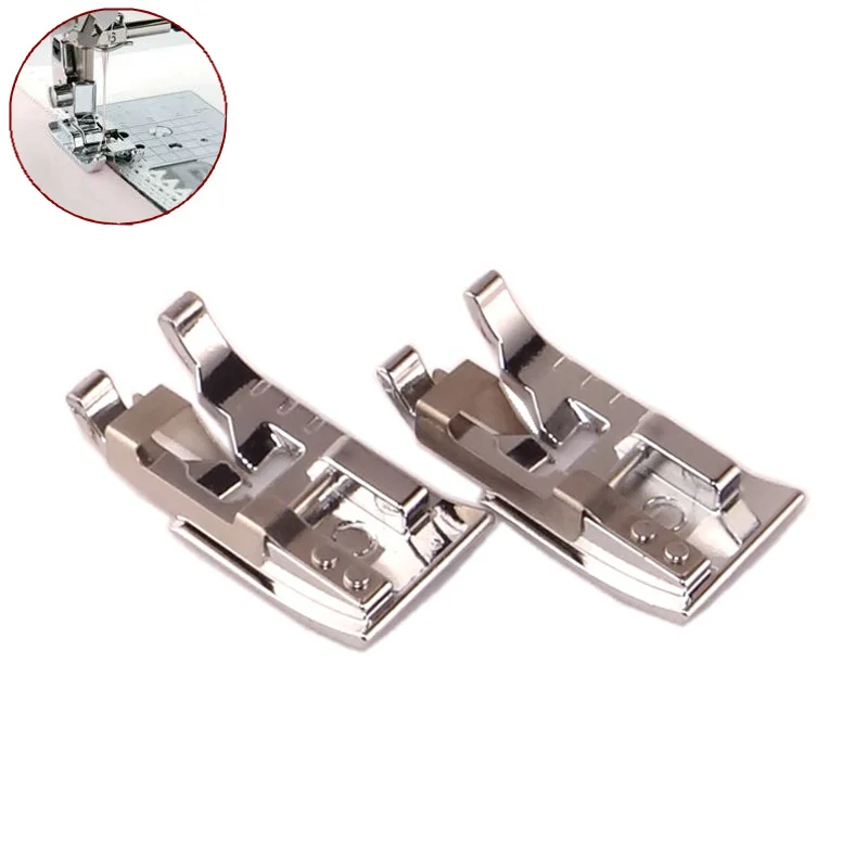 

Domestic Sewing Machine Parts Accessories Tools 2pcs fabric jointing quilting Presser Foot/Feet for Brother Juki Bertina Singer