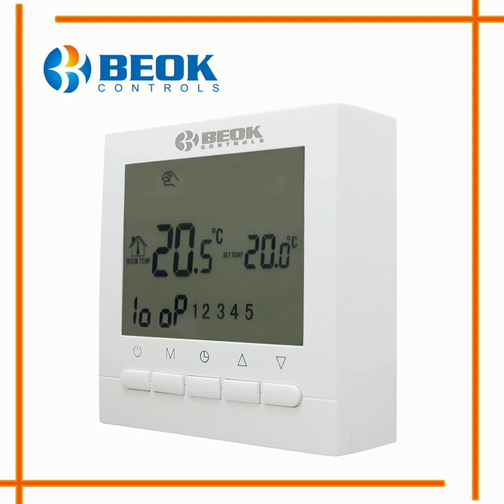 Online Termostato Digital de la sala de energía de la batería programable de BOT 313W para el Control de temperatura de la calefacción de la caldera de Gas termostato montado en la pared
