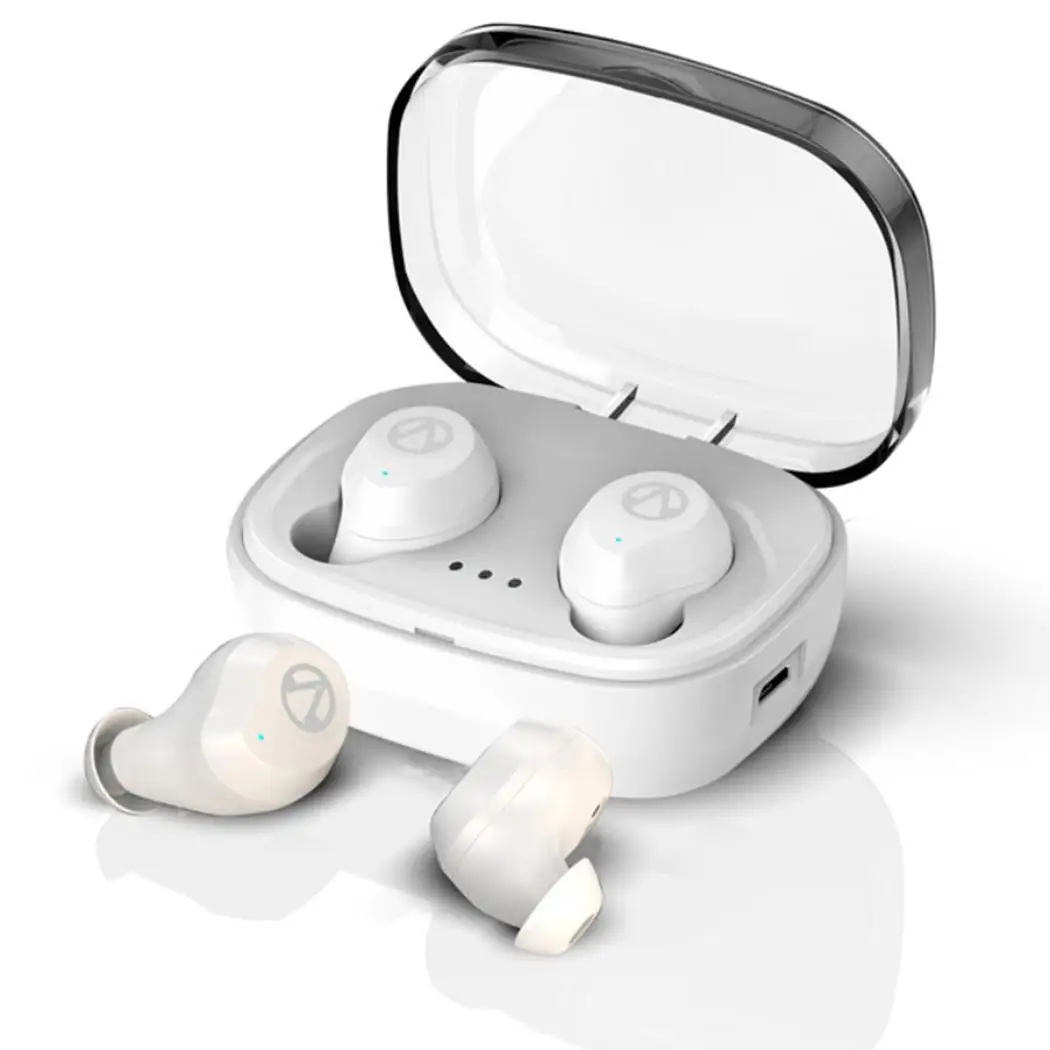 

Mini Binaural Waterproof Bluetooth Headset Wireless 50 mAh Bluetooth Earphone 22x18x13mm/0.9x0.7x0.5inch IPX7