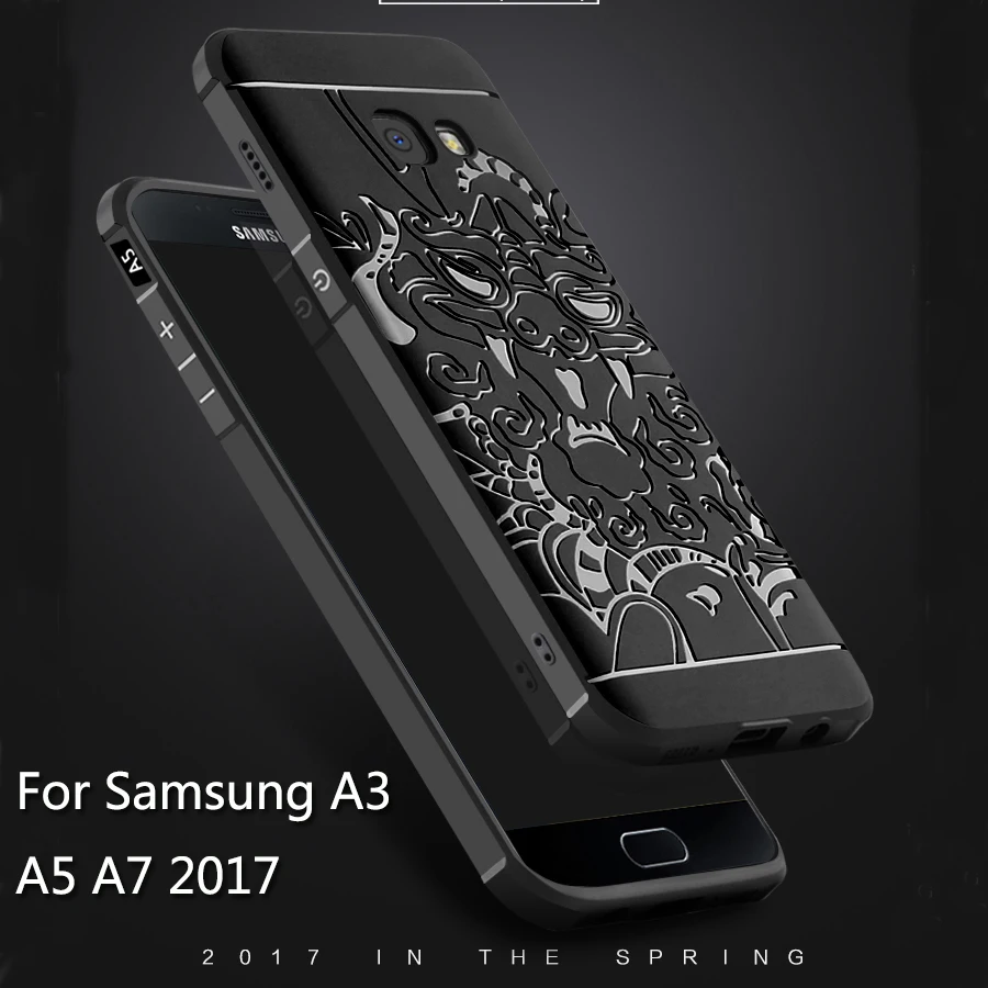 

Luxury phone case For Samsung Galaxy A3 A5 A7 2017 Soft silicone Protective back cover for samsung a5 a7 a3 a320 a520 a720