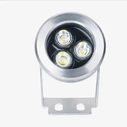 Подводный светильник Водонепроницаемый 3W 12V Светодиодный прожектор светильник на открытом воздухе подводный светильник теплый белый холодный белый свет для сада бассейны лодки