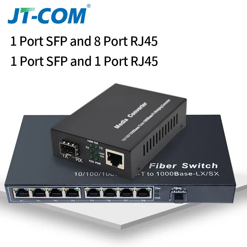 1000 м 1G4E 1 sfp слот волокно 4 8 RJ45 1G4E Гигабитный оптический медиаконвертер Ethernet сетевой коммутатор fibra оптика трансивер - Цвет: 1G8FE-1G1E