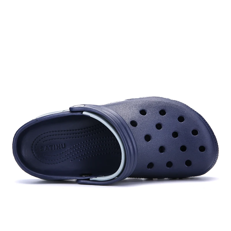 SEREN BRAND 2019 New Men Croc Shoes Plus Size Man Slippers Summer Hollow-out Water Sandals Seaside Beach Garden Surfing Slippers