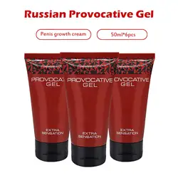 6 шт. провокационные русский TITAN GEL пениса крем Мужской пенис Extender эрекция повышение Увеличение большой Дик увеличить