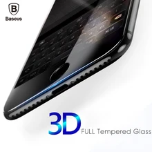 Baseus 3D дуга полный изогнутый экран протектор Закаленное стекло для iphone 6 7 плюс стекло Защита Flim Для iphone 6S 7 экран пленка