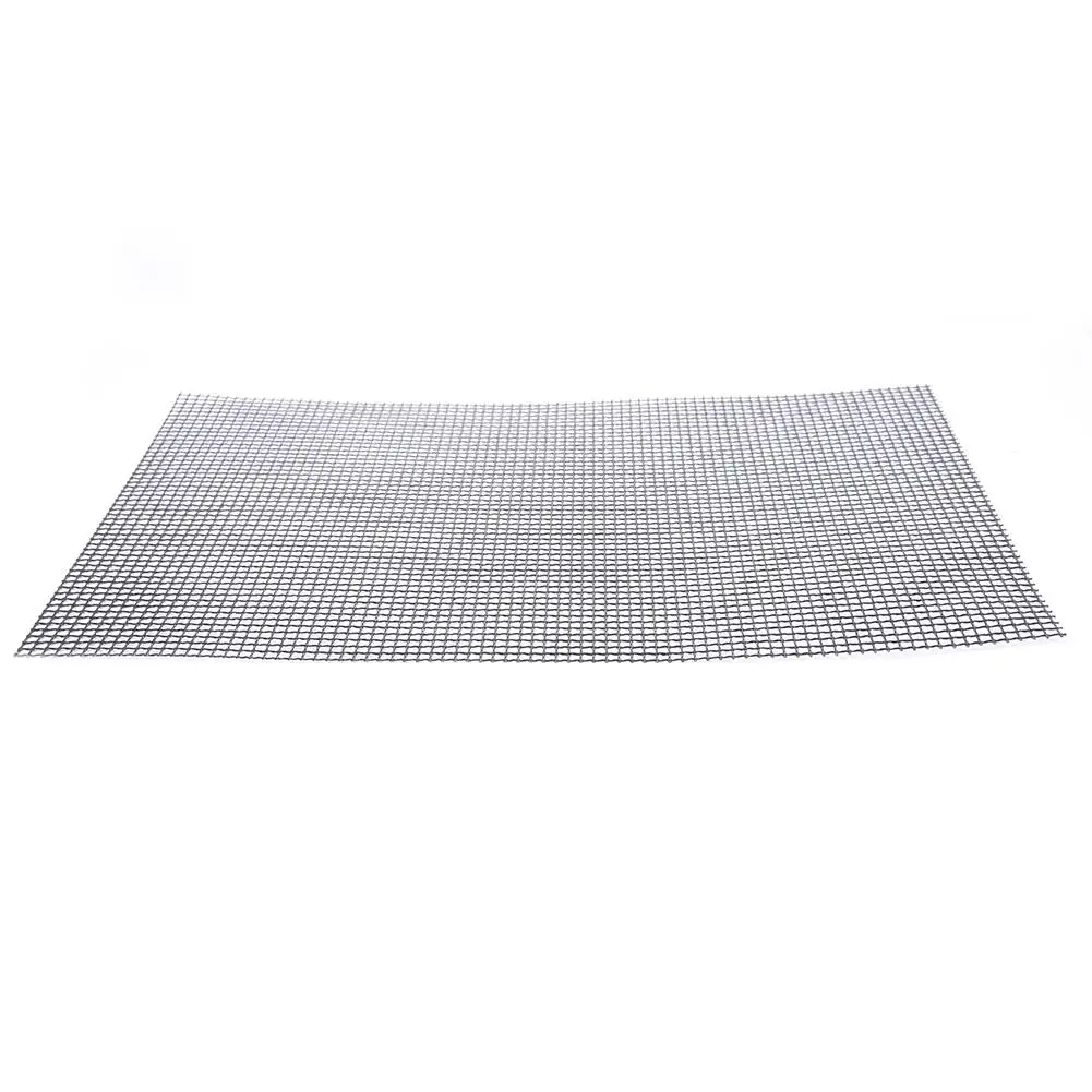 Non-stick Barbecue Grilling Mats High Security Grid Shape BBQ Mat with Heat Resistance 30x40x0.2cm For Outdoor Activities