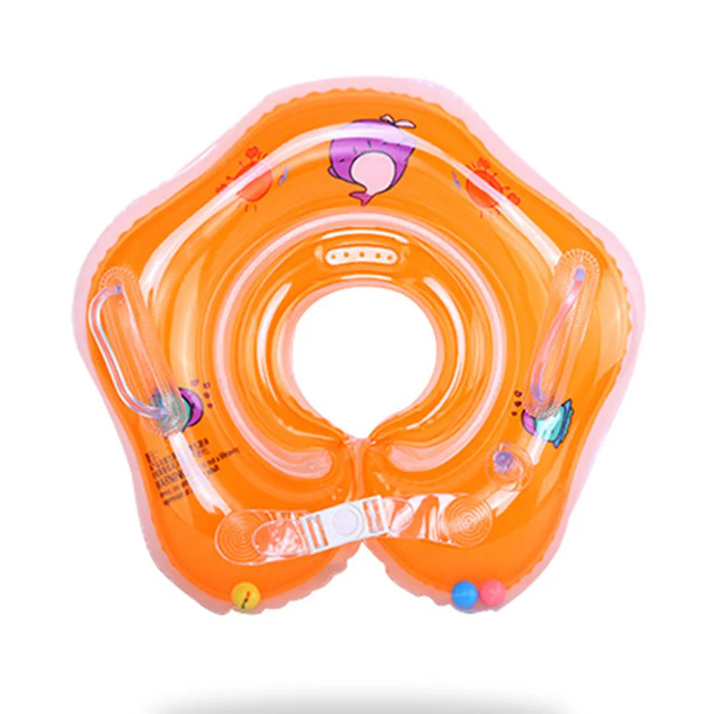 Baby Swimming Accessories Neck Ring Inflatable Wheels Newborns Bathing Circle Pool Rafts Safety Neck Float Rings Summer Toys