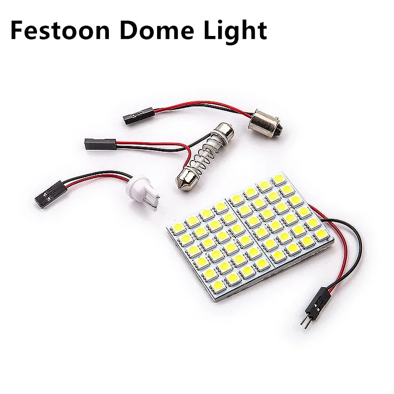 1setsX Led Панель 6/9/12/15/18/24/36/48 SMD 5050 T10 Ba9s c5w адаптер Festoon Dome чтение светильник аксессуары для авто двигатель DC12V