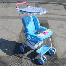 Легкая портативная детская коляска с четырьмя колесами, складной амортизатор, летняя дышащая бамбуковая лоза, детская тележка, детская коляска