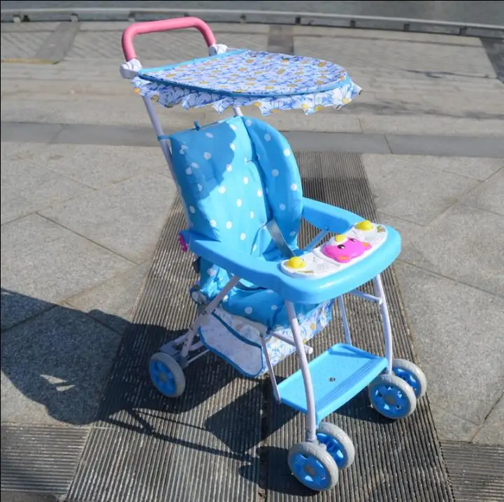 

Light Portable Baby Four Wheels Umbrella Stroller Folding Shock Absorber Summer Breathable Bamboo Vines Child Trolley Baby Pram