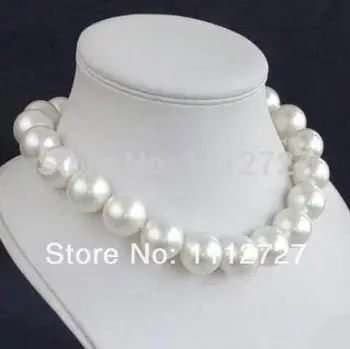 

New Products Natural Beads Charming 14mm White Sea Shell Pearl Necklace Handmade Fashionable Decoration Making Design Wholesale