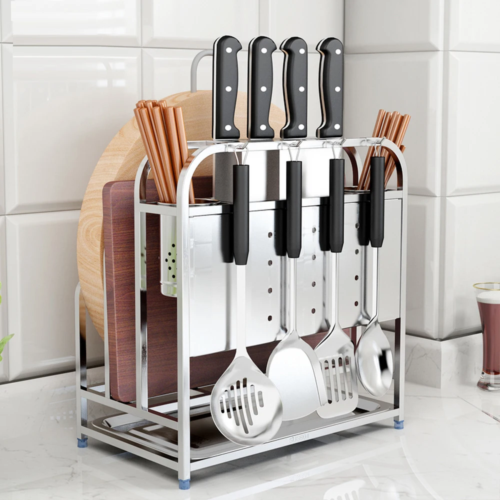  A1 304 stainless steel knife holder kitchen rack multifunctional kitchen supplies chopsticks cuttin - 32911180342