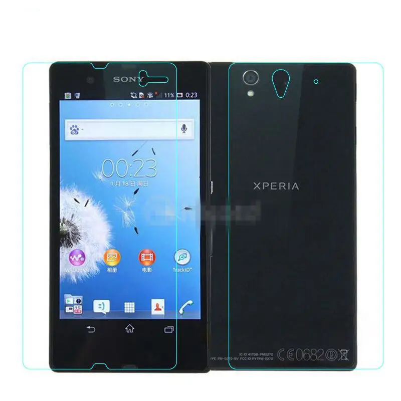 Z Премиум 9H закаленное стекло для sony Xperia Z C6603 C6602 Z LTE Z HSPA+ 2 шт передняя+ задняя защитная пленка для экрана