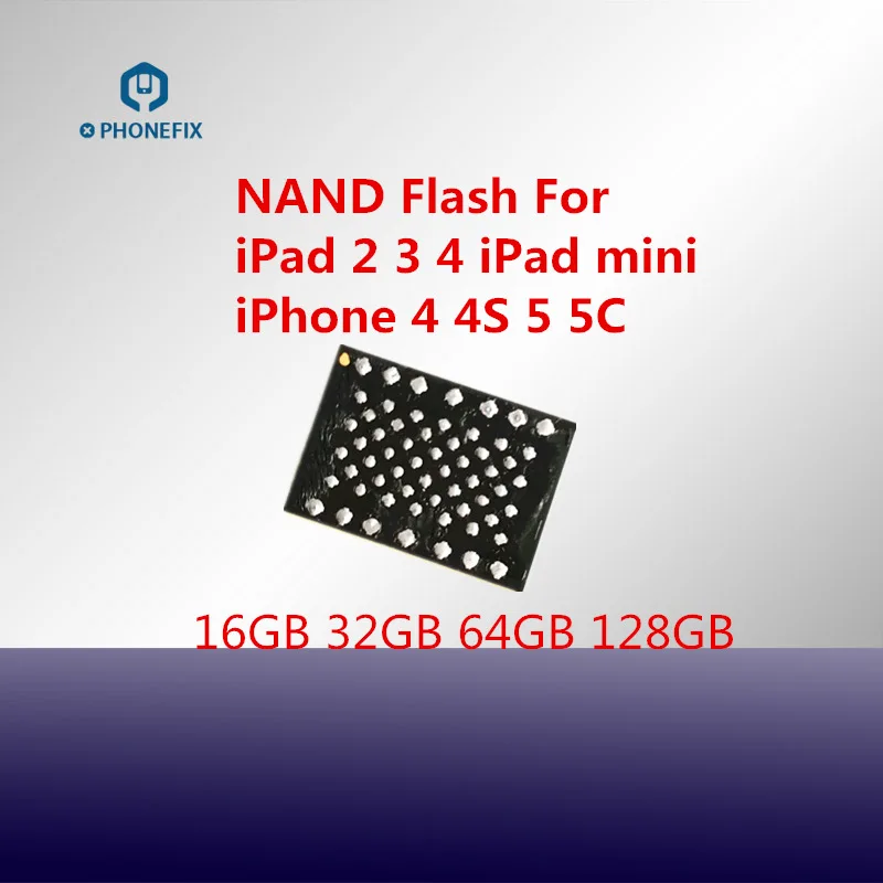 PHONEFIX NAND флэш-память IC откалывает с пайкой шарики NAND Замена Обновление карты памяти для iPad 2/3/4 мини жесткий диск HDD чип