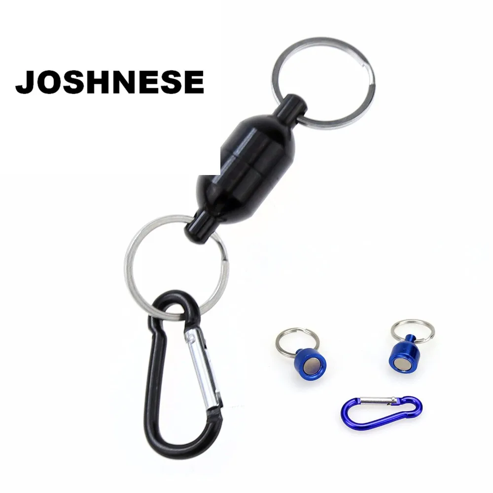 

High Quality Black/Blue Color Magnetic Net Release For Fly Fishing Landing Net Holder Keeper Stainless Steel Accessories
