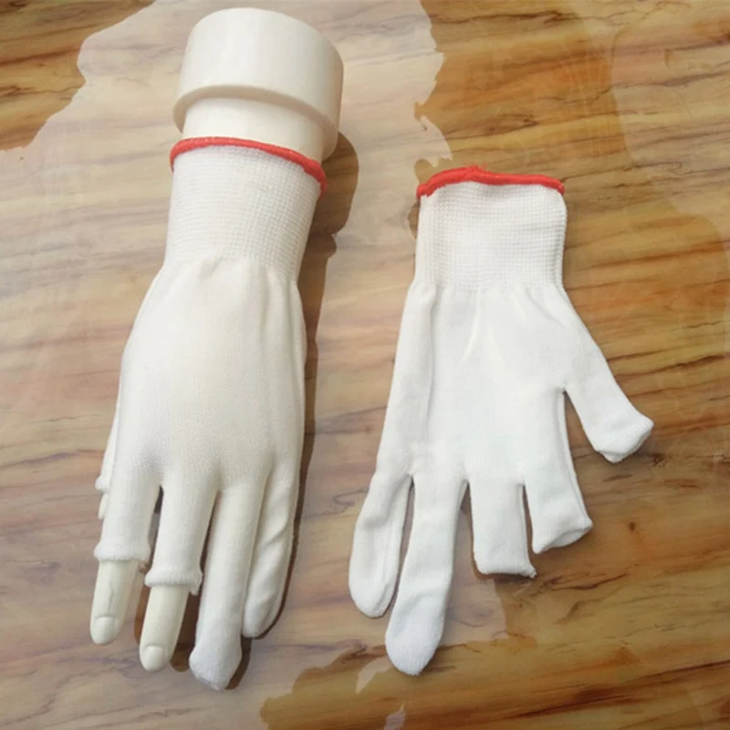 1 пара антистатические перчатки Антистатические ОУР электронные рабочие Прихватки для мангала Pu покрытием ладонью палец PC
