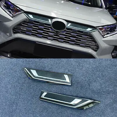 Передняя решетка для гриля из АБС пластика 2 шт. Toyota RAV4 2019 2020|Хромирование| |