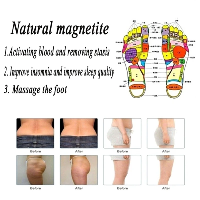 Массажная стелька для здоровья, магнитная терапевтическая стелька, комфортный массаж здоровья, дышащая терапия ног, Рефлексология, облегчающая боль стелька