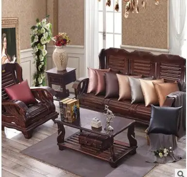 

Super soft leather pillowcase American-style villa model room soft bedroom sofa hug pillowcase