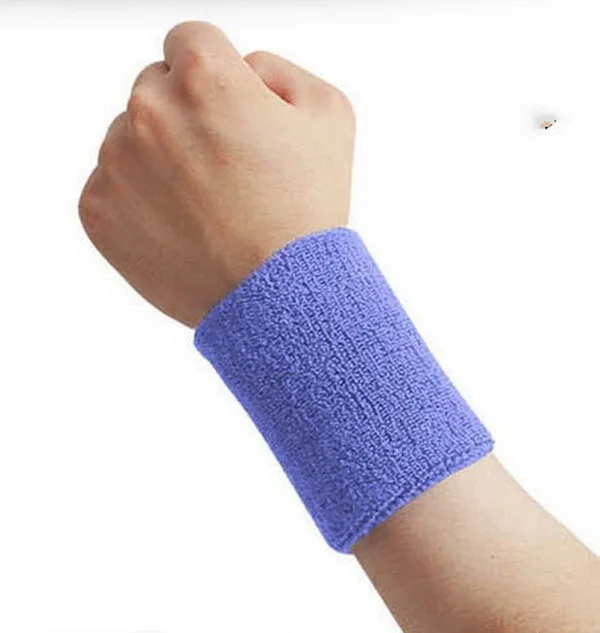 AOLIKES 6 шт./лот Йога волейбол теннис Sweatband повязка на запястье поддержка гимнастические накладки для ладоней Налобные повязки zweetband pols для бега - Цвет: light blue