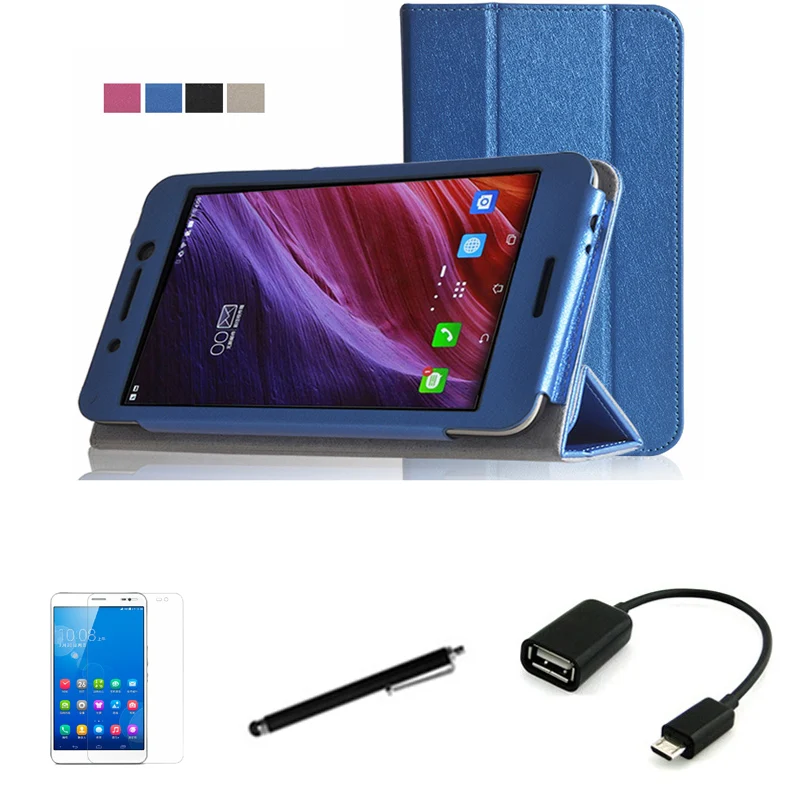 

Protective Shell/Skin protective Leather Case For ASUS FE7530CXG K019 fonepad7 FE375 7'' Tablet PC dormancy