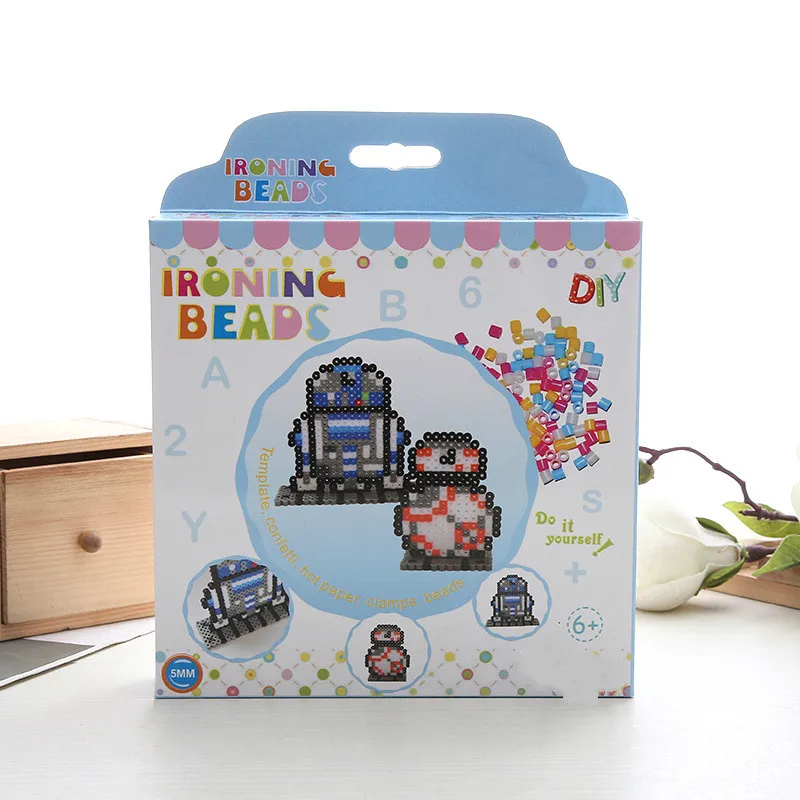 Perler beads набор Хама бусины с шаблоны аксессуары для детей детская ручная работа 3D