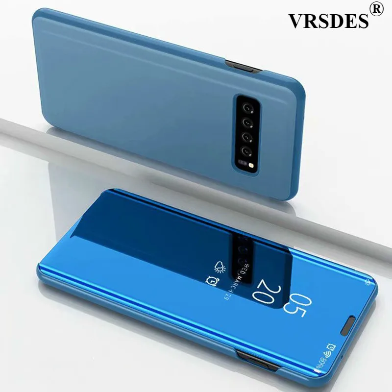 

For Samsung Galaxy S10 Plus S10E Case Smart Mirror Flip Case For Samsung S10 S 10 plus A7 A9 A6 A8 2018 J4 J6 Stand Phone Case