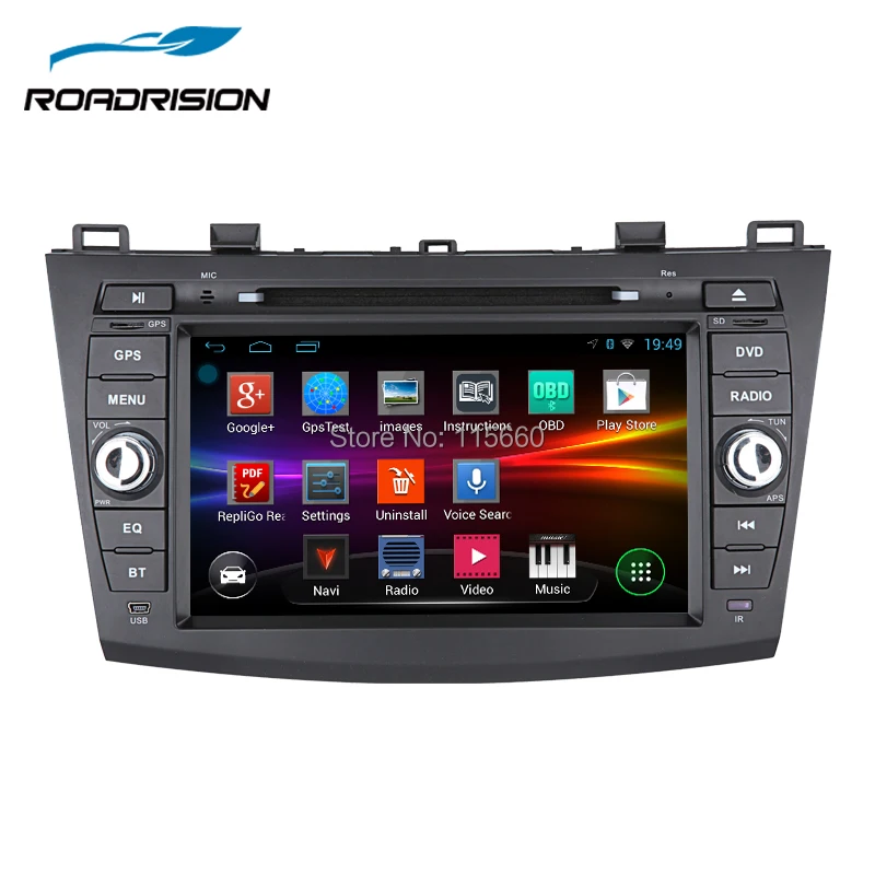 RoadRision Android 6 0 автомобильный DVD для Mazda 3 2010 2013 центральный мультимедийный wi fi радио