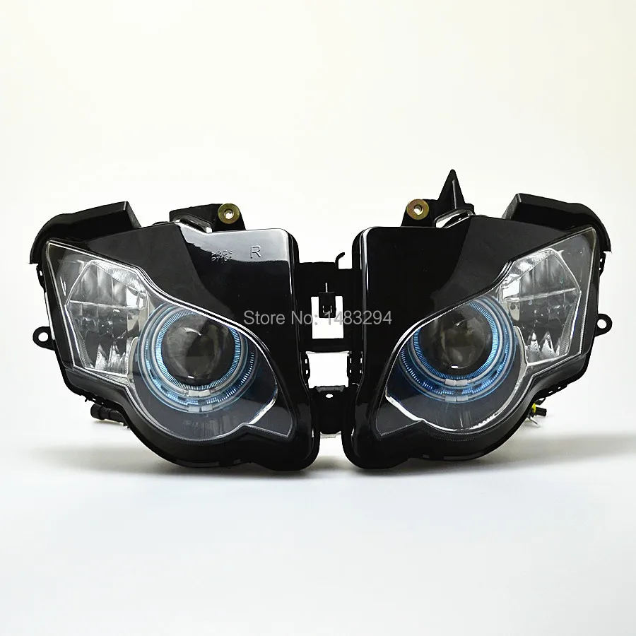 35 Вт HID двойной Halo Eyes сборка фар подходит для Honda CBR1000RR CBR1000 RR 2008-2011 белый и красный ангельские глазки