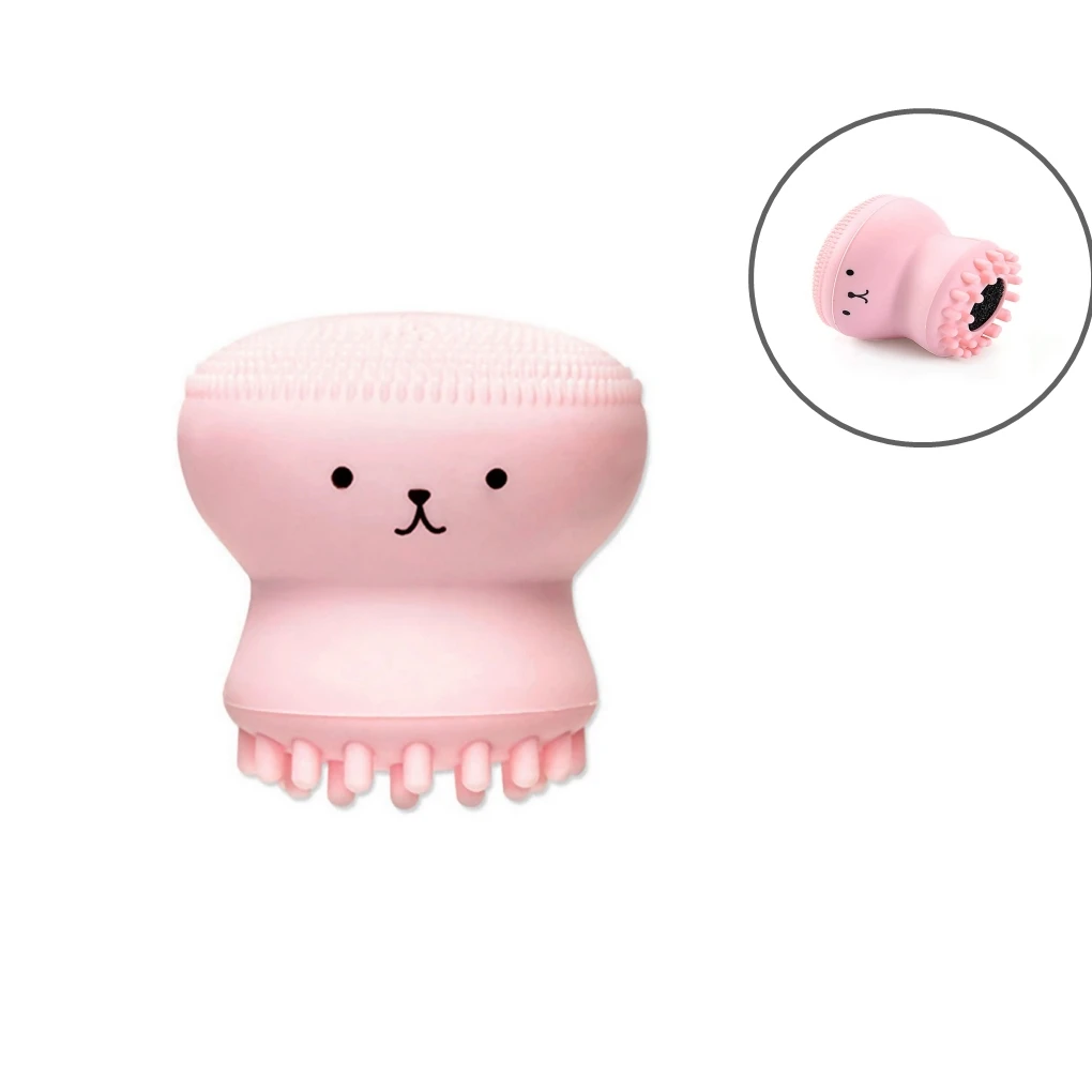 

Pink Face Cleansing Brush Pore Cleaner Exfoliator Exfoliating Pad Facial Cleanser SPA Skin Tools