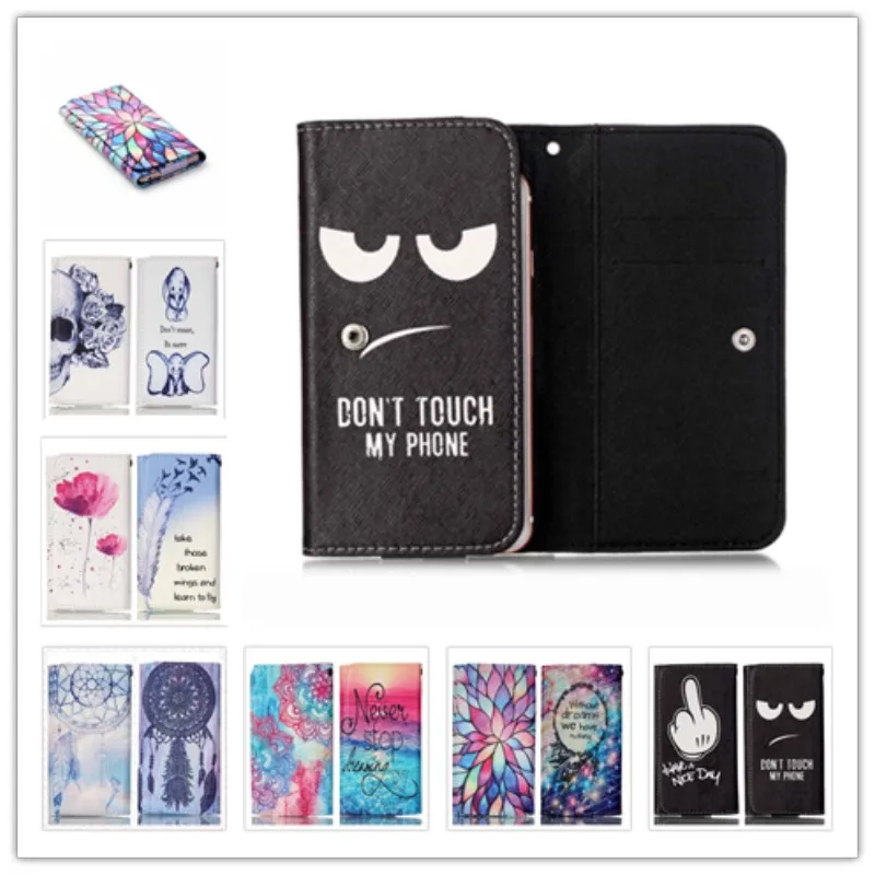Beautiful Painting Leather Protect Phone Cases For Wileyfox Swift 2 X With Card Wallet And Slot Back Cover Case |