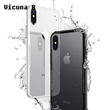 

Vicuna R Luxury Hard Phone Cases For iPhone 6 Case 7 8 Plus Cases TPU PC Clear Cover For iPhone X Case 6S 5 5S SE Coque Capa