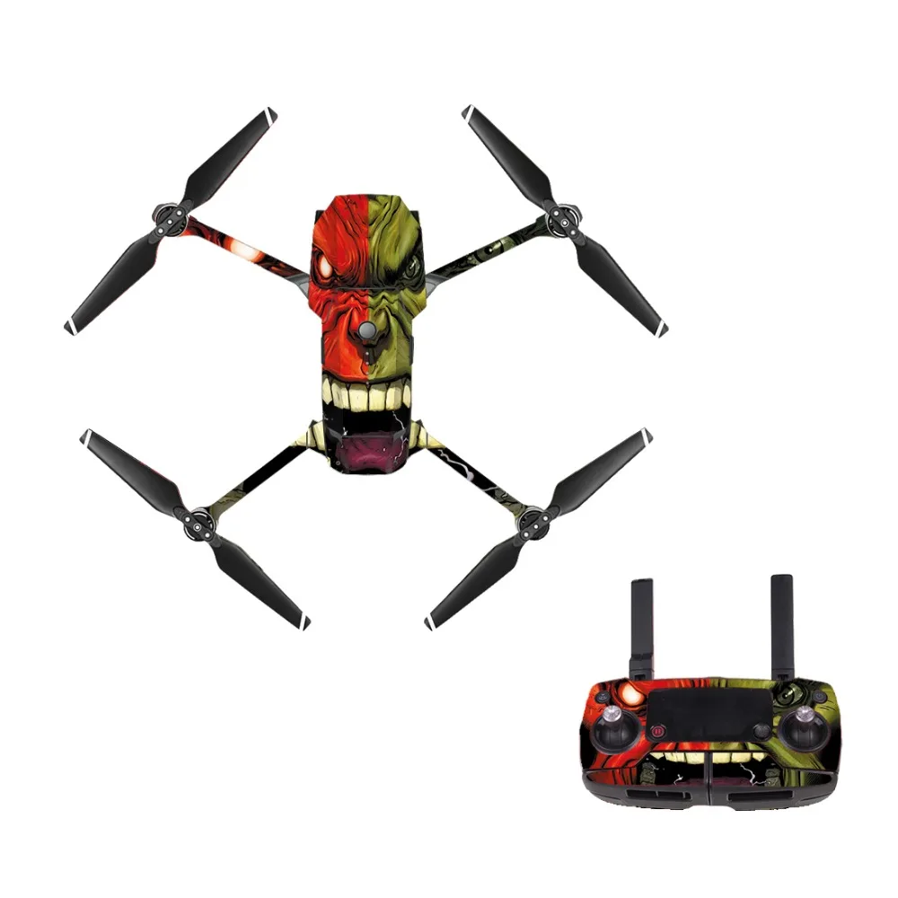 

[M0179] face for DJI Mavic Pro Decal Skin Sticker Drone Body + Remote Controller + 3 Battery Protection Film Cover