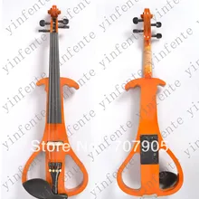 Одна электрическая скрипка 4/4, хороший звук, твердая древесина, желтый, синий, красный, белый, и т. д