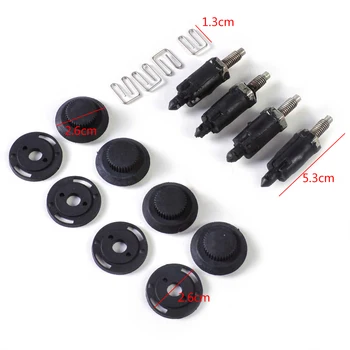 

DWCX Black HDI Engine Cover Clip Bolt Bonnet Hood Clip Kit Metal 013711 Fit for Peugeot 307 406 607 Citroen Berlingo C4 C5 Xsara