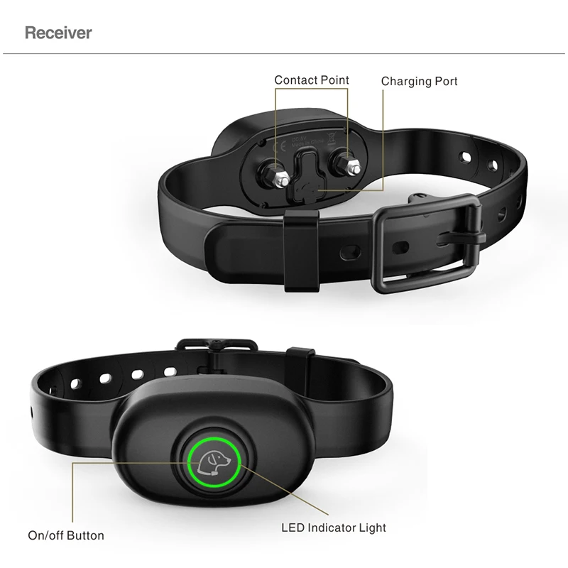 Электрический авто ошейник для дрессировки собак водонепроницаемый перезаряжаемый ошейник для собак с дистанционным управлением 400 м приемник для дрессировки домашних животных