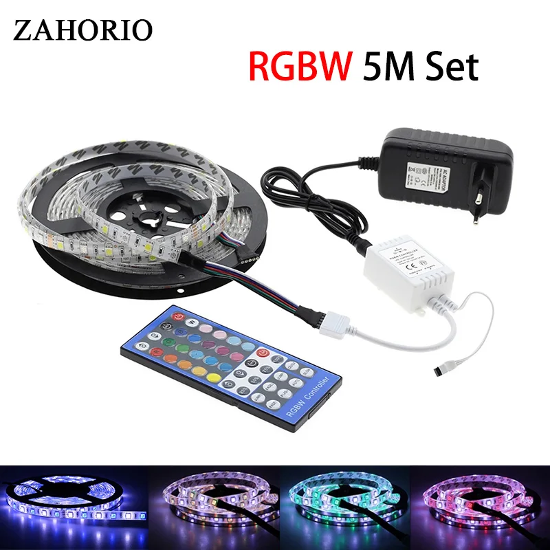 СВЕТОДИОДНАЯ лента SMD 5050 RGBW RGBWW светодиодный светильник Водонепроницаемая rgb DC 12 В