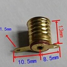 100 шт маленький гнезд ламп E10 физической цепи электрические контрольно-измерительная аксессуары Цоколь для ламп разъем