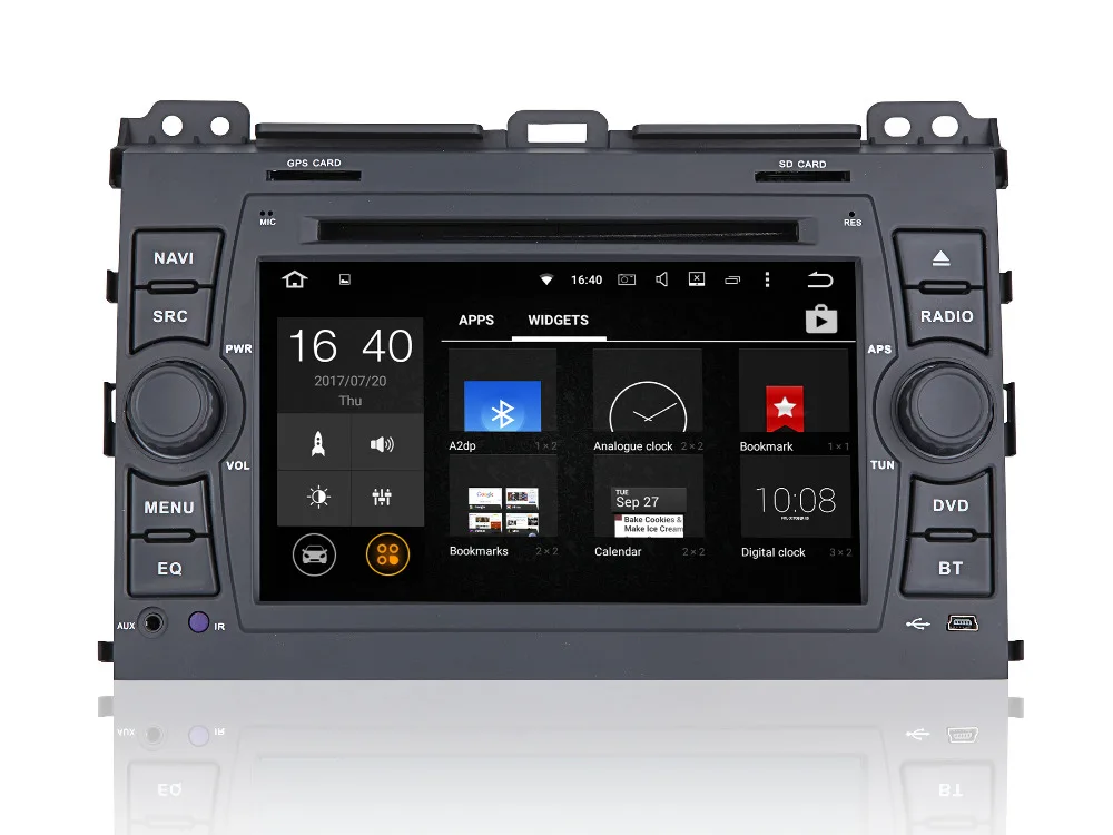 Clearance Android 8.1 Quad core 2G RAM Car DVD Player for Toyota Land Cruiser Prado 2004-2009 Car GPS Navigation system Radio BT Stereo 6