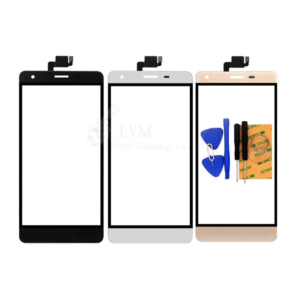 Black White Gold TP for Oukitel K6000 5 5 Touch Screen Digitizer Front Glass Panel No