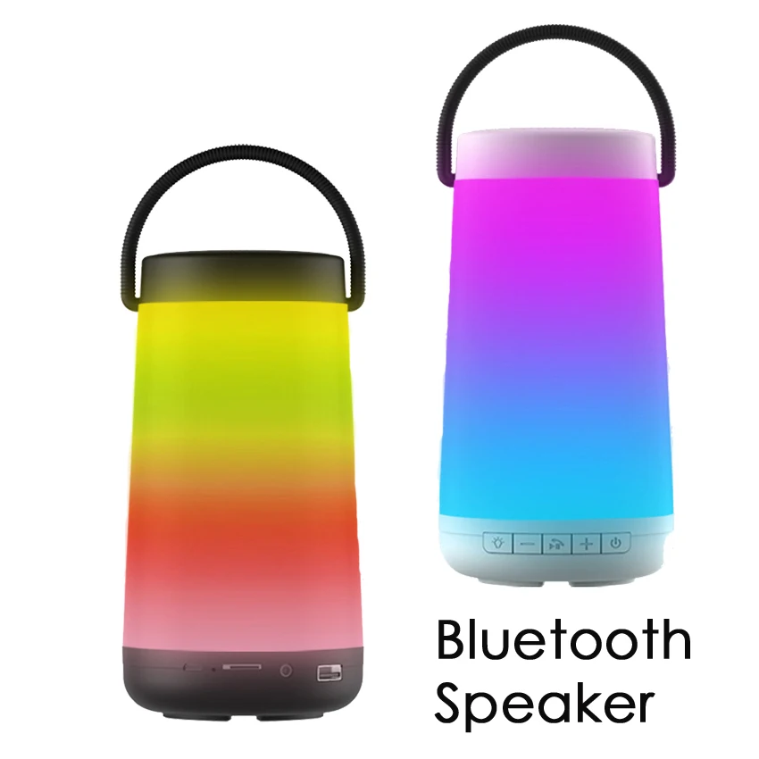 preço 2018 História Leitura Speaker Portátil Bluetooth USB Controle de Toque LEVOU Cama Luz Da Noite Do Bebê Sem Fio Rádio FM TF Music Speakers