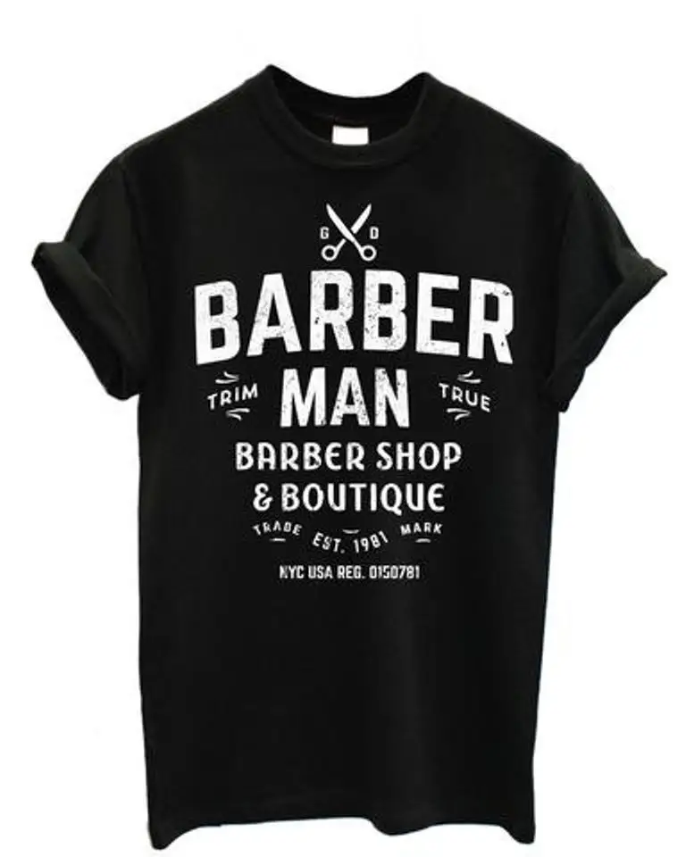 

Hot Sell 2019 Fashion Shirt Mens T-Shirt Barber Man Barber Barber Shop T Shirts Short Sleeve