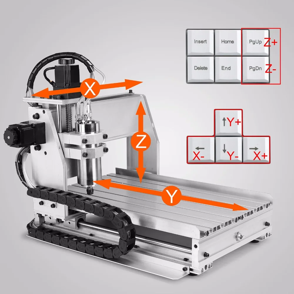 4 оси гравер USB CNC6040T маршрутизатор гравировка бурения фрезерный станок 3D резак