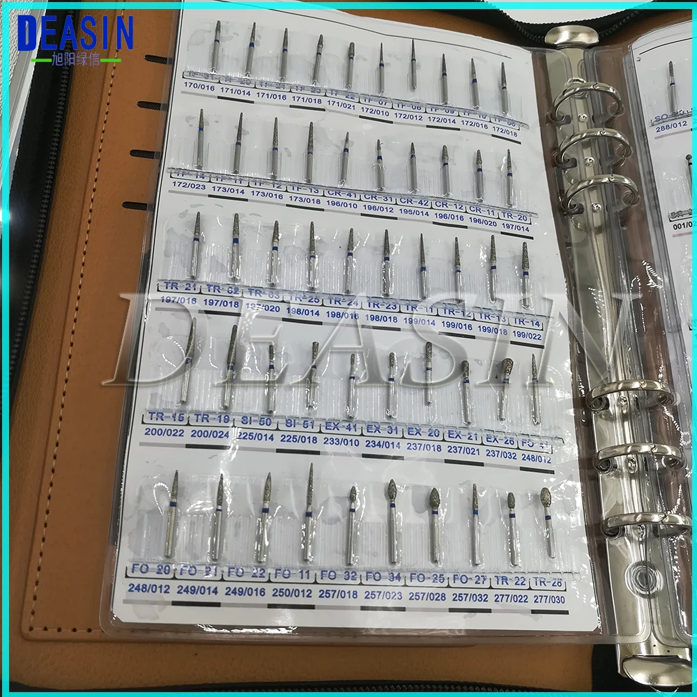 Высокое качество стоматологический алмазный Бур образец книга 210 моделей/шт алмазный Бур каталог Стоматологический материал FG боры