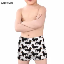 INSTANTARTS Детская летняя Плавание ming Мужские Шорты для купания Милая Одежда для собак/щенок печати Мальчики Купальники Купальный пляжный купальник для детей Плавание