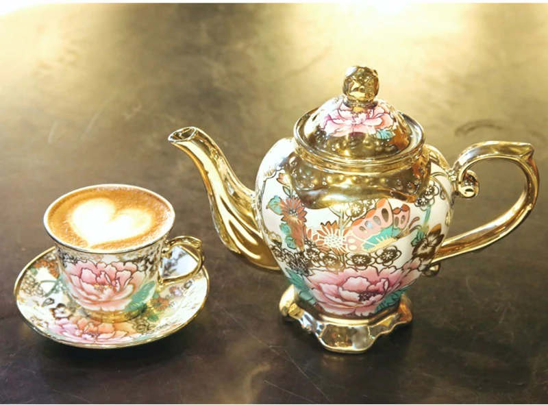 britânica conjunto de chá cerâmica caneca de